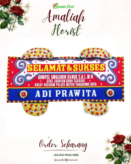 Papan Bunga Ucapan Selamat Wano